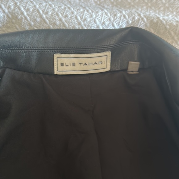 elie tahari leather jacket - Picture 4 of 5